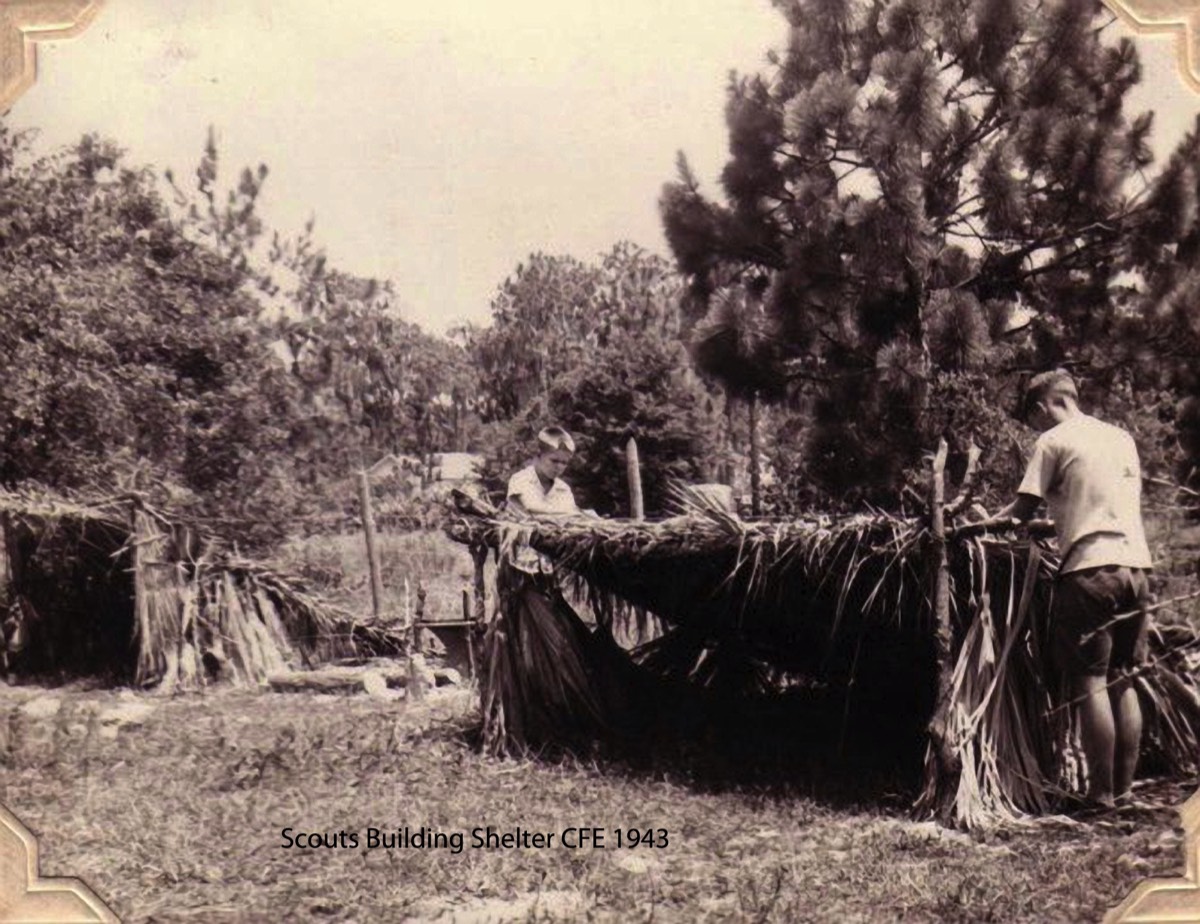 Scouts Building Shelter CFE 1943