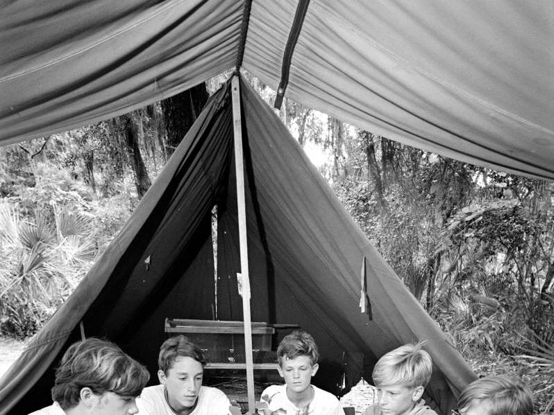 Scouts in Camp CFE 1970
