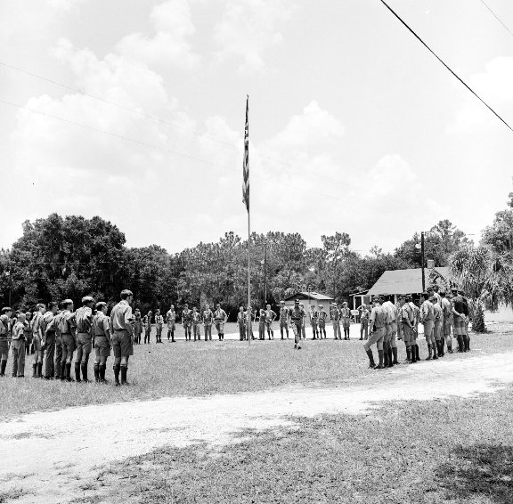 Scouts in formation CFE 1950s