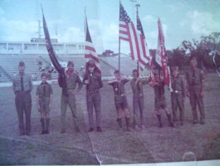1966 - Hawkins Stadium Flag Ceremony.jpg