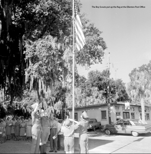 The Boy Scouts put up the flag at the Ellenton Post Office.tiff