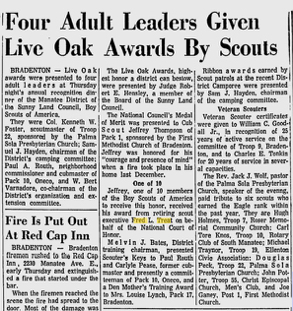 Sunny Land Live Oak Awards - Herald 5-27-66