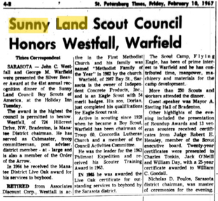 Sunny Land awards - St. Pete Times 2-10-67