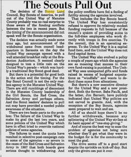 Sunny Land pulls out of United Way - Herald 10-7-89